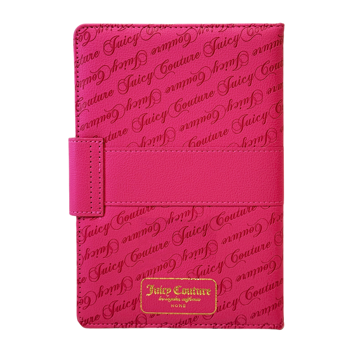 Juicy Couture Faux Leather Journal with Snap Closure & Heart Pen